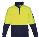 Unisex Hi Vis 1/2 Zip Pullover  | ATM-ZT476 LHB E-1704 + Back DTF 