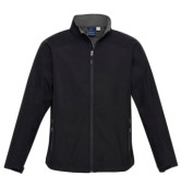 Men's Geneva Jacket - Black/Graphite  | ATM-J307M LHB E-1704 + DTF Back 